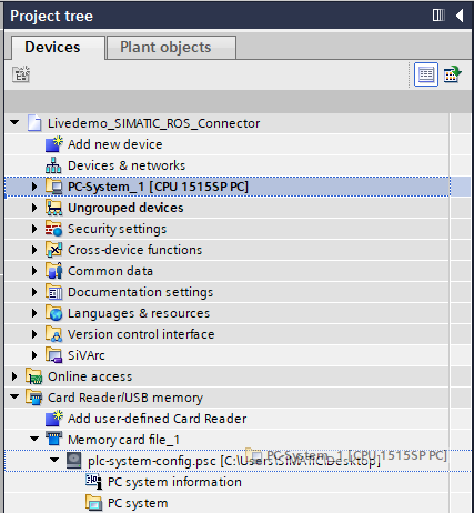 TIA Create PSC Of Device